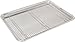Baking Half Sheet Pan and Rack Set - Commercial Grade Aluminum Half Size 18