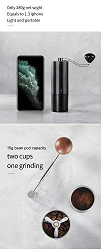 HERO Manuelle Kaffeemühle, Multi-Mahlgrad für French Press Chemex Moka Pot Hand Drip Pour Over Aeropress, Rostfreier… – Bild 6