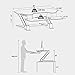 EUREKA ERGONOMIC Height-Adjustable Sit-Stand Desktop and Gaming Workstation, 46-Inch Wide, Fits Height Up To 6 Ft 5 Inches, No Assembly Required, SGS Top Rated, Blackthumb 4