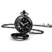 WZC Antique Black Double Display Quartz Movement Roman (Black Double Display)