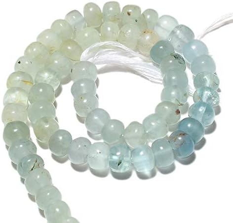 Natural Aquamarine Rondelles, Aquamarine Beads, Smooth Rondelle Beads, Huge 11mm Beads, 12 Inch Strand