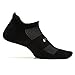 Feetures High Performance Max Cushion Ankle Sock - No Show Socks for Women & Men with Heel Tab - Black, XL (1 Pair)