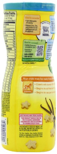 Gerber Graduates Puffs Cereal Snack, Vanilla, Naturally Flavored with Other Natural Flavors, 1.48 Ounce, (Pack of 6)