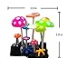 Aquarium Landscape Decoration, Fish Tank Simulation Coral Plant Decorations Glowing Silicone Accessories 2pack (Green)