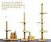 S-Lifeeling Cat Climbing Toys Tower Structures, Eco-Friendly, 2743 cm, Adjustable, 113 inch Long, Made of Carpet