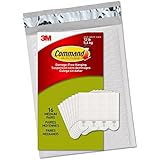 Command Picture Hanging Strips, Medium, White, 16-Pairs (PH204-16ES) - Easy to Open Packaging