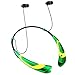 Bluetooth Headphones / Headset Rymemo Match Color Metallic-feeling Soft Polishing Wireless Music Earphones Stereo Earbuds Sports/running Magnetic Neckband Style for Cellphone,Yellow-Green