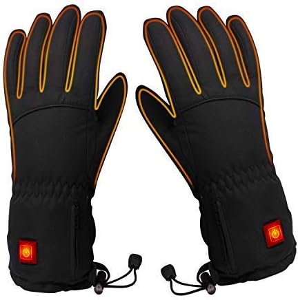 PAXCESS Heated Gloves, Heated Motorcycle Gloves with Rechargeable Li-ion Battery for Men and Women, Thermal Gloves Works up to 2-5 Hours for Cycling Motorcycle Hiking Skiing Climbing Snowboarding