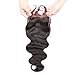 Beata Hair 130% Density 4x4inch Body Wave Lace Closure 7A Grade Brazilian Virgin Human Hair Closure (14inch)