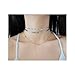 Zealmer 3pcs Coin Fishbone Satellite Chains Layered Choker Necklaces for Women