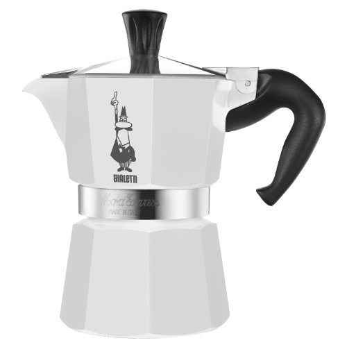 Bialetti Moka Express 3Cups WHITE lacquered [ Italian Import