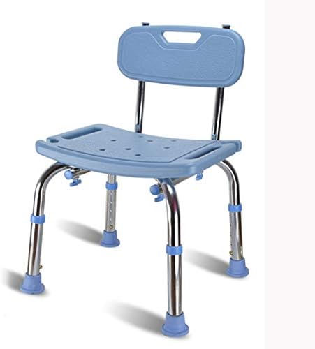 WENTAO Disability Bath/Shower Chair/Stool 5 Gear/Height Adjustment 60.5-70.5Cm With Angles Legs And Backrest/Maximum Static Loading 136 Kg