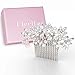 Silver Crystal Hair Comb for Weddings - Women's Bridal Comb by Ciccii