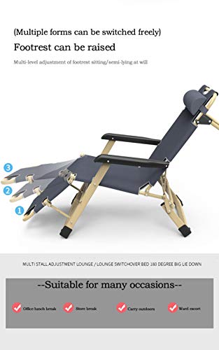 Hochlehner Gartenstuhl ,Komfortable Zero Gravity Terrace Klappstühle Verstellbarer Bürostrand Im Freien Ultra-Breite… – Bild 4