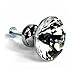 HOSL 10-Pack 30mm Diamond Shape Crystal Glass Cabinet Knob Cupboard Drawer Pull Handle for Cupboard Kitchen Bathroom Cabinets Shutters