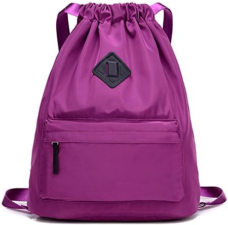 Waterproof Travel Sports Yoga Gym Drawstring Backpack String Bag Training Gymsack Sackpack