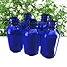 8oz Cobalt Blue Glass Bottles With Trigger Sprayer Perfect For Essential Oil Blends, Cleaning Spray Bottle Glass, Boston Round Glass 8 oz Spray Essential Oils Blue Empty 100%