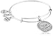 Alex and Ani Four Leaf Clover III Expandable Rafaelian Silver Bangle Bracelet