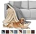 DEARTOWN Waterproof Dog Blanket for Bed Couch Sofa 70×90 Inches, Reversible Microfiber Dog Bed Cover for Large Dogs, Puppiesthumb 2