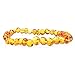 Adult Baltic Amber Bracelet (Unisex, Honey, 7.5 Inches) Lab-Tested, 100% Certified Baltic Amber - All Natural Pain Relief & Anti-Inflammatory For Migraine, Sinus, Arthritis & More