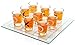 Matty's Toy Stop Tic-Tac-Toe, Three in A Row Shot Glass Drinking Game with 9 Shot Glasses and Glass Game Board