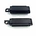 HTT Black Skull Footpegs Footrest For 1984-2016 Harley Davidson models with male mount-style foot peg support (Wide Glide/Fat Boy/Switchback)