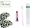 ECO amenities Travel Toothbrush & Toothpaste Set - 100 Count Pack - Transparent - Disposable Dental Kit for Hotel Rooms & Travel Toiletries - Peppermint Toothpaste & Recyclable Brushes