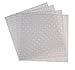 Strictly Briks Stackable Clear Baseplates - Compatible with Lego & Major Brands - 6x6 in, Set of 4 Plates & 30 Stackers - Clear Baseplate Bricks for Builds & Displays