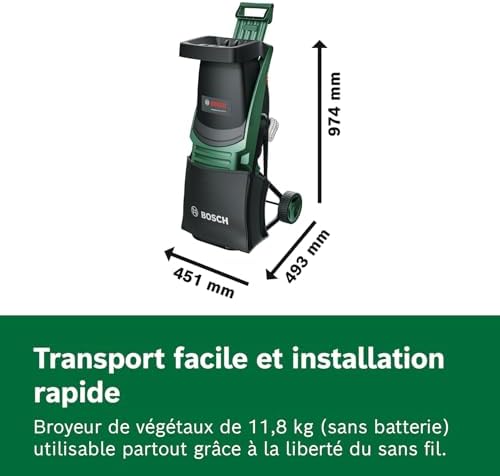 Broyeur sans fil UniversalShredder 2x18V-25 sans batt./chargeur