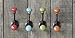 Set of 4 Pewter End Coat and Hat Hooks