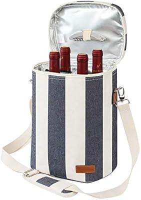 personalized insulated wine tote