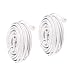 Uvital 33 Feet Telephone Landline Extension Cord Cable Line Wire with Standard RJ-11 6P4C Plugs(White 10M,2Pack)