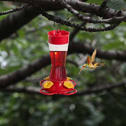 Nature's Rhythm Bird Feeder 4 bee Guard Plastic Yellow Flowers Feeding
