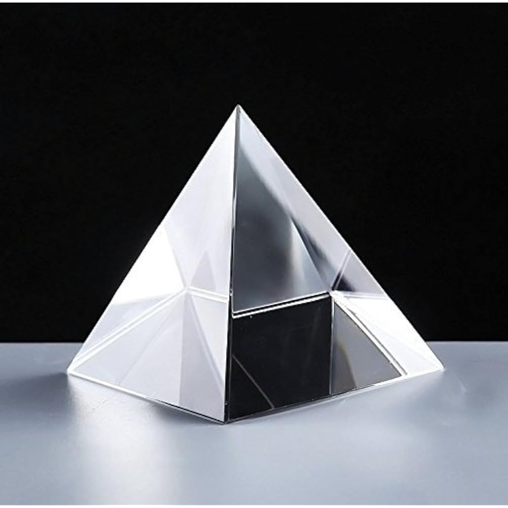 Sharing Star 1 Piece Clear Crystal Glass Pyramid Prism Pendant