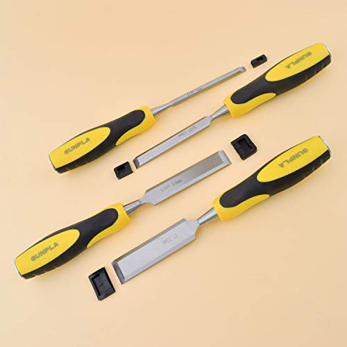 Gunpla Premium Wood Chisel Set for Woodworking, Carving, Soft Grip
