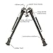 Klau 9 to 13 Inches Adjustable Height Spring Return Tactical Profile Hunting Bipod Sling Swivel Mount
