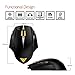 GAMDIAS Erebos Laser MOBA Gaming Mouse with 8200 DPI, Adjustable Side Panels, 256K Built in Memory, OTF record, Weight System & 7 Programmable Buttons(GMS7510)