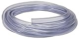 Rollerflex Food Grade Crystal Clear Vinyl Tubing, 3/8-Inch ID x 1/2-Inch OD (10 Ft)