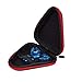 Creazy Gift For Fidget Hand Spinner Triangle Finger Toy Focus ADHD Autism Bag Box Case (Red)