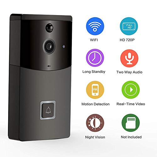 herva Remote Viewing Video Intercom Without Battery Without TF Card, WiFi Smart Video Doorbell B10 Mobile Phone APP