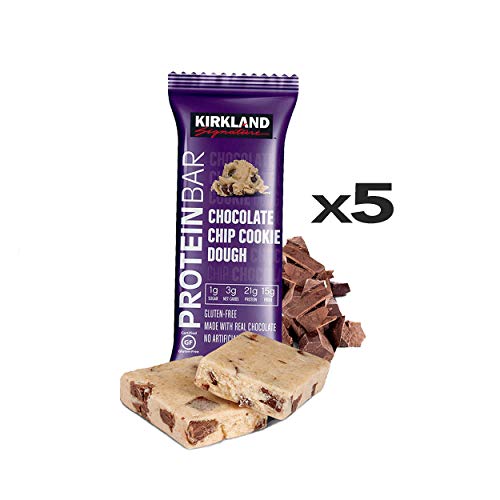 Kirkland Signature Protein Bars Variety Pack (20 Count) 5 of Each, All 4 Flavors Chocolate