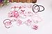 NiceGo Pink Hair Bows Clips for Girls – Hello Kitty Ribbon Boutique Kids Hair Accessories For Babies Teens Kids Toddlers & Newborn - Hairpin Bow Tie Pinwheel Barrettes, 15 Pieces in a Box