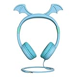 Mpow [Update] Kids Headphones with 85dB Volume Limited Hearing Protection, Child-Friendly Silicone, Dragon Inspired Wired On-Ear Headsets, Perfect Children Headphones for School, Home and Travel