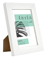MCS Studio Gallery Frame, White Woodgrain, 4 x 6
