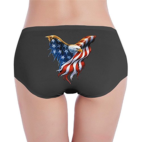 American Flag With Eagle Drawing G String Thong Sexy Underwear