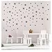 TOARTi Stars Wall Decals (124 Decals) Wall Stickers Removable Home Decoration Easy to Peel Stick Painted Walls Metallic Vinyl Polka Wall Decor Sticker for Baby Kids Nursery Bedroom (Silver Stars)