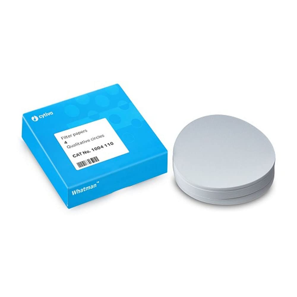 GE HEALTHCARE BIOSCIENCES 1211X96PK 1004-042 Quantitative Filter Paper Circles, 20-25 μm, 3.7 s/100 ml/sq in Flow Rate, Grade 4, 42.5 mm Diameter (Pack of 100)