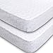 Crib Sheets, 2 Pack Unisex Chevron & Star Fitted Soft Jersey Cotton Baby Bedding