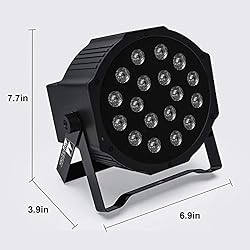 Missyee 18 RGB LED DJ Stage Uplight -DMX Control