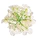 Veryhome Blooming Silk Hydrangea Flower Heads for DIY Bouquets Wedding Centerpieces Home Decor (Cream White) 12pcs